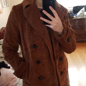Gorgeous F21 corduroy double breasted jacket